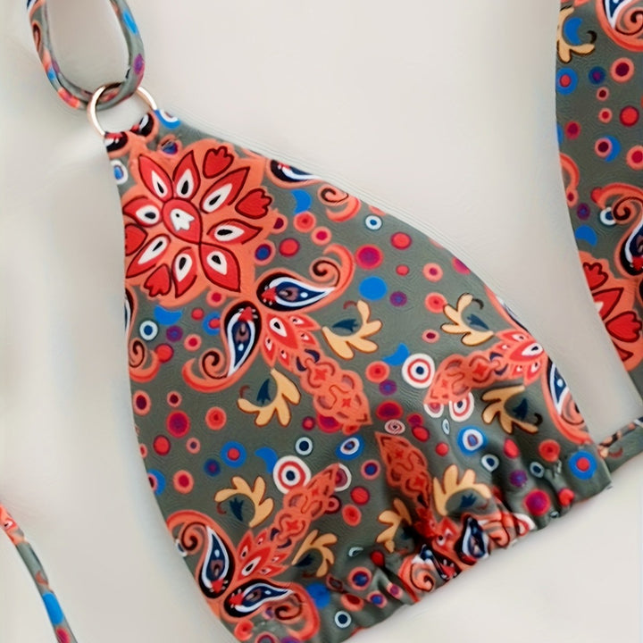 Damen Bikiniset mit verstellbaren Trägern und modernen Schnürdetails Echo Archiv
