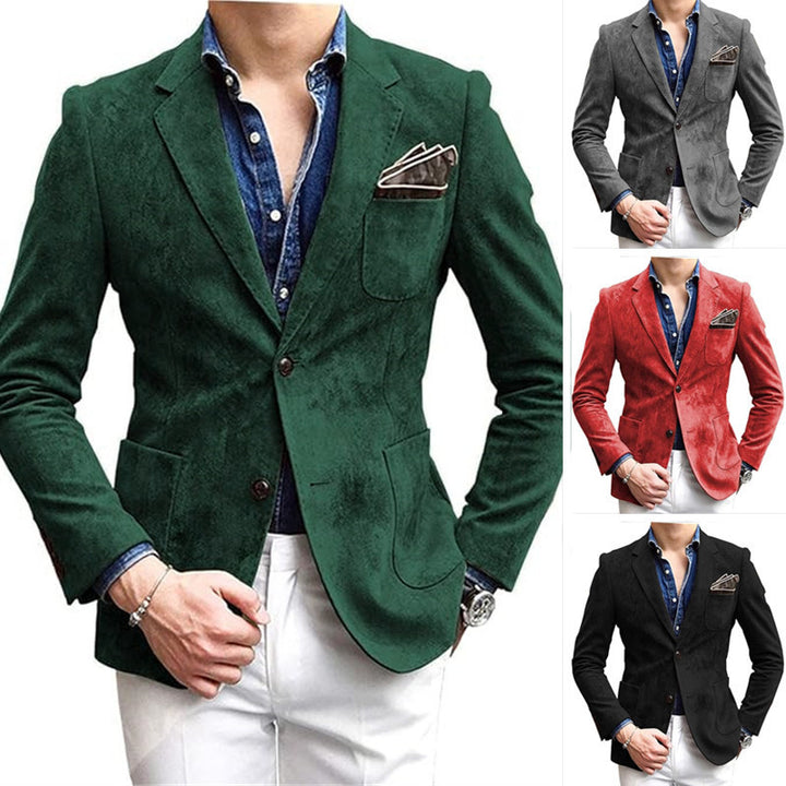 Herren Elegant strukturierter Blazer Echoarchiv