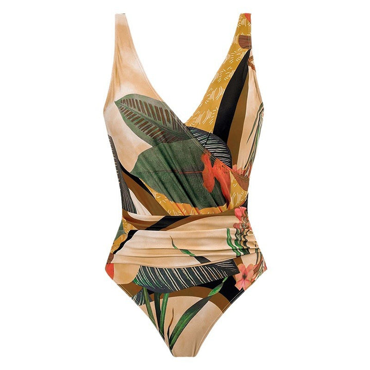 Damen Badeset mit floralem Wickelrock und Einteiler Echo Archiv