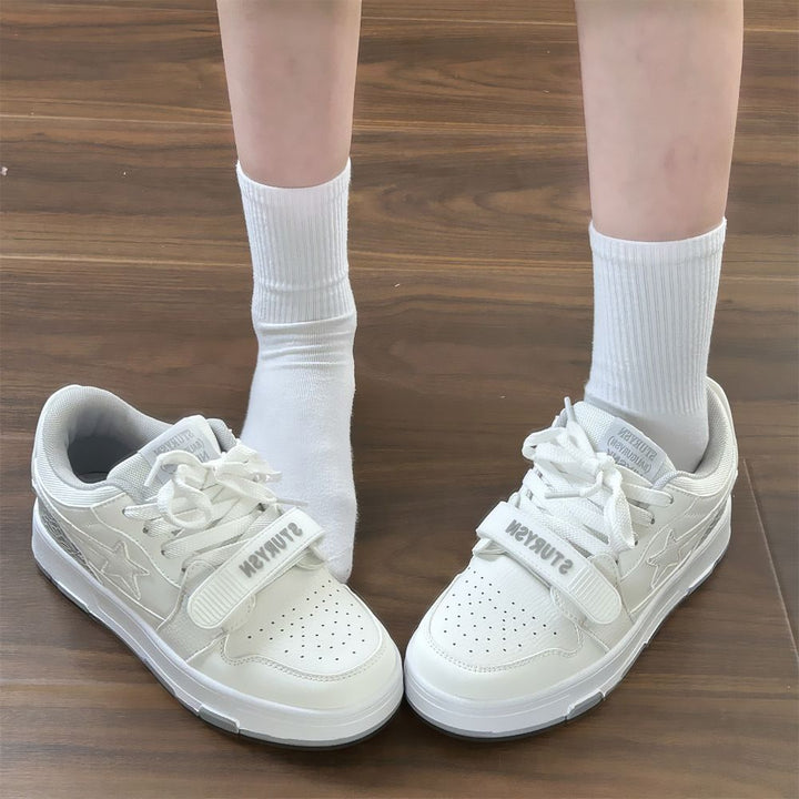Damen Sneakers mit doppeltem Klettverschluss und atmungsaktiver Obermaterialstruktur Echo Archiv