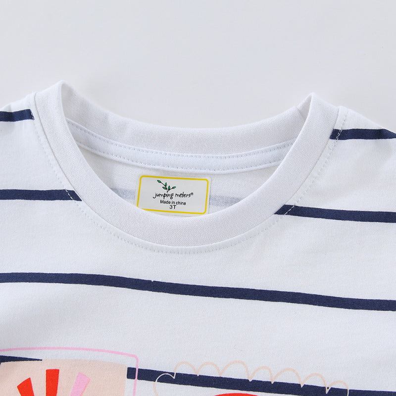 Kinder T-Shirt mit buntem Regenbogen und fröhlichem Sonnendesign Echo Archiv