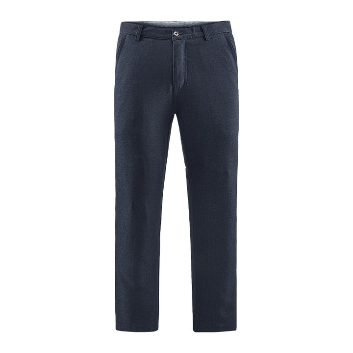 Herren Tailored-Chinohose mit geradem Bein, Gürtelschlaufen & Wiener Naht Echoarchiv