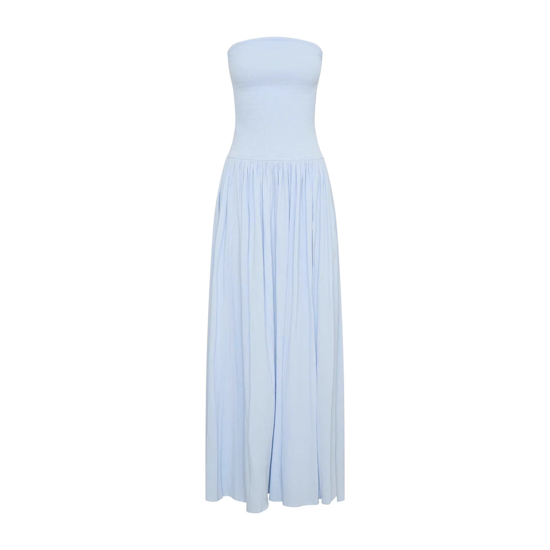 Damen Maxi-Kleid mit elastischem Oberteil und fließendem Rock Echo Archiv
