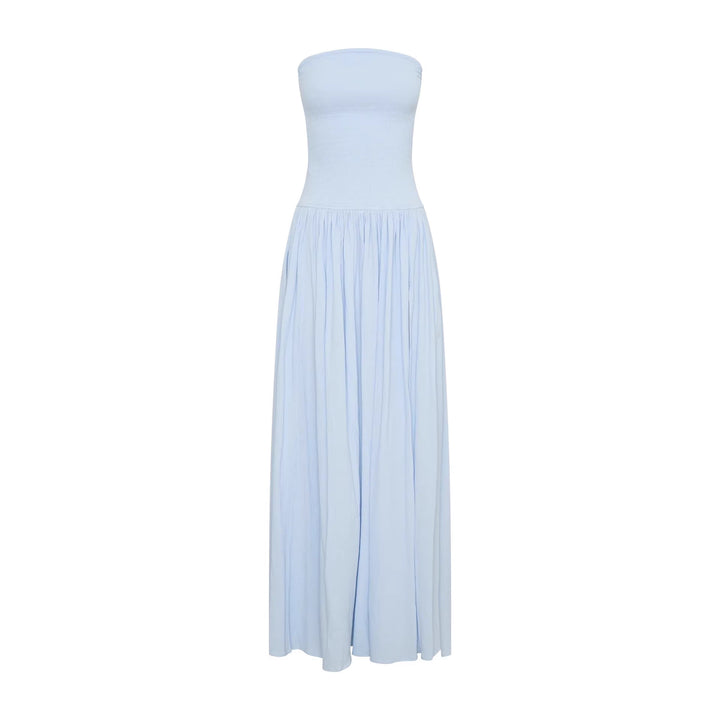 Damen Maxi-Kleid mit elastischem Oberteil und fließendem Rock Echo Archiv