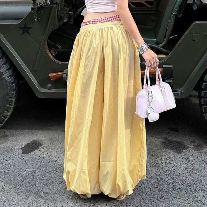 Damen Luftige Sommerhose mit Gummizug und Kordelzug Echo Archiv