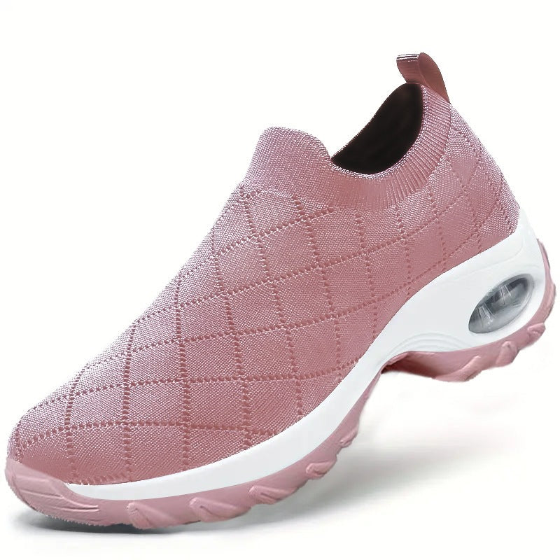 Damen Slip-On Strick-Sneaker mit Luftkissen und dämpfender Plateausohle Echoarchiv