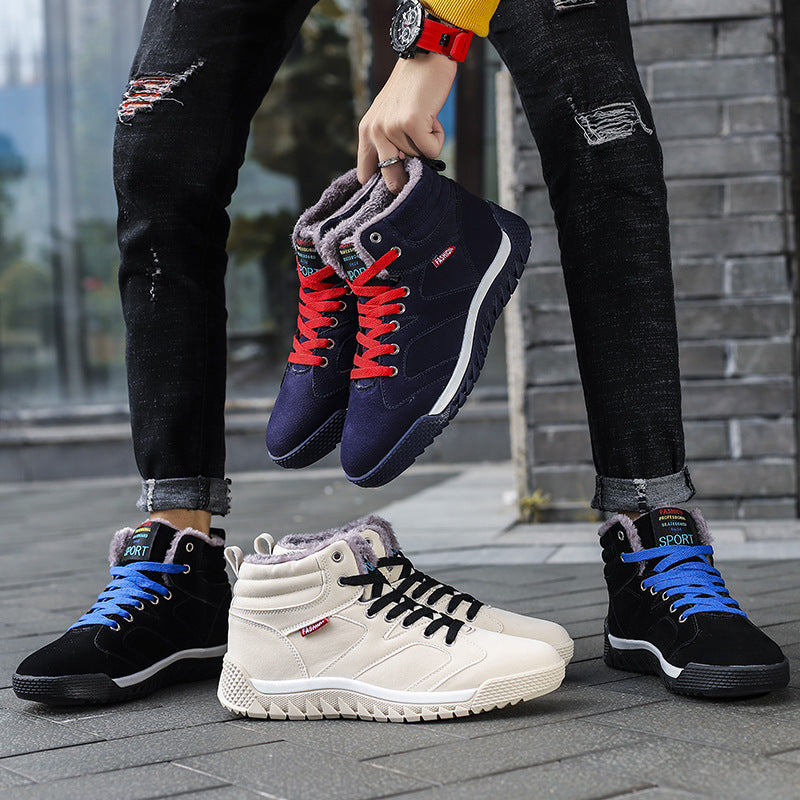 Damen Gefütterte High-Top Winter-Sneaker mit Teddyfutter, gepolstertem Schaft und griffiger Profilsohle Echo Archiv