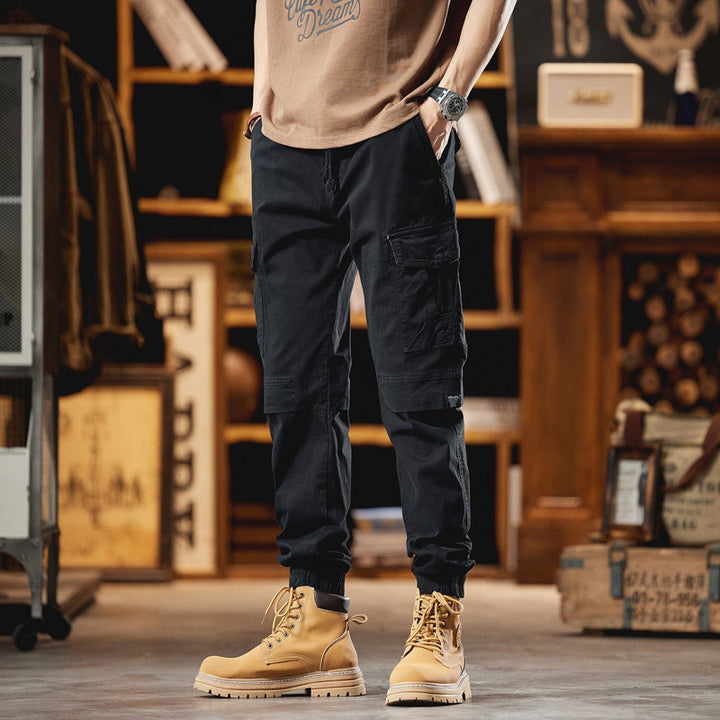 Herren Robuste Ripstop-Cargojogger mit ergonomischen Knieabnähern, Klett‑Klappen und verstellbarem Saum Echo Archiv