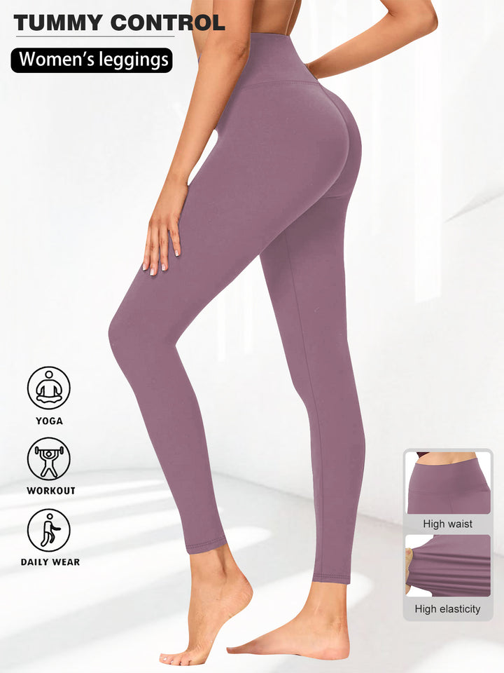 Damen Hohe Taillen Yoga-Leggings mit Bauchkontrolle und hohem Stretch echoarchiv-