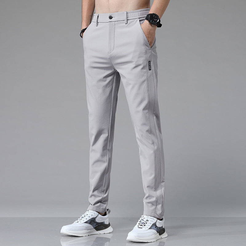 Herren Pflegeleichte Chinohose mit elastischem Bund und modernen Taschen Echoarchiv