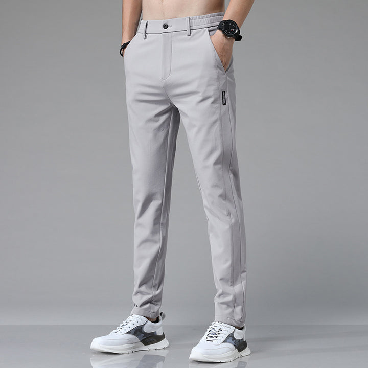 Herren Pflegeleichte Chinohose mit elastischem Bund und modernen Taschen Echoarchiv