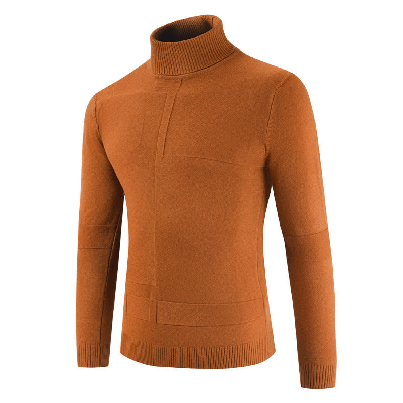Herren Rollkragenpullover aus weichem Strickmaterial mit modernem Design Echoarchiv
