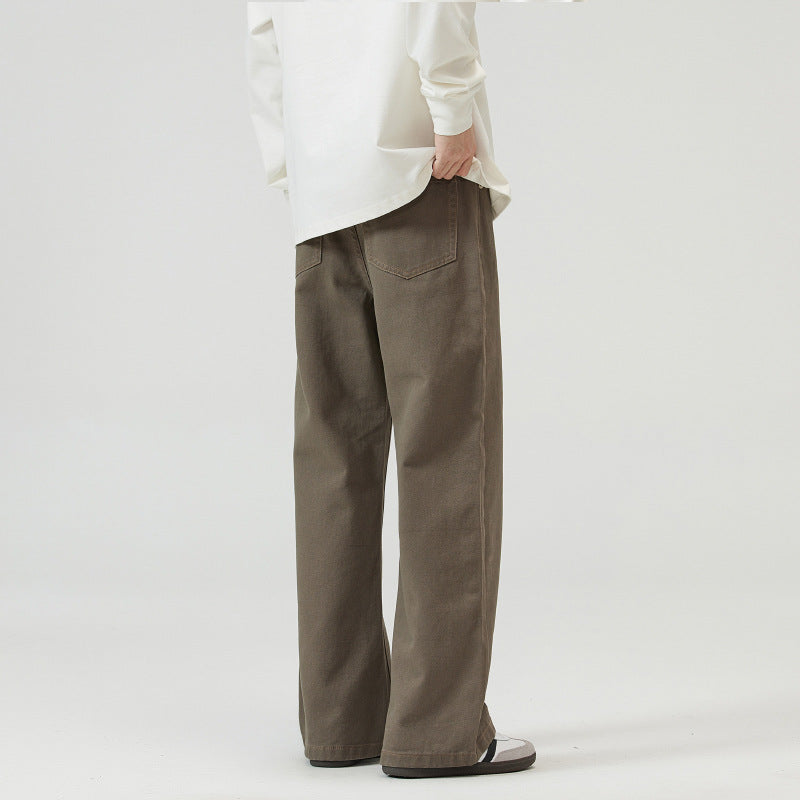 Herren Extraweite Baumwoll-Twill-Hose mit geradem Bein und relaxed Fit Echo Archiv
