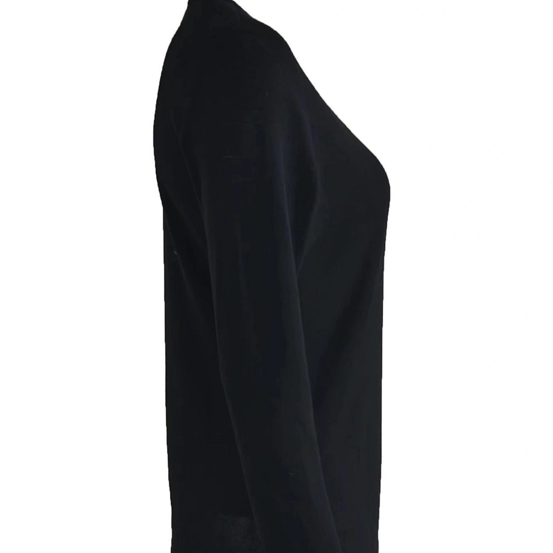 Damen Enganliegendes Langarmshirt mit Zierknöpfen an den Ärmelabschlüssen – Avérine