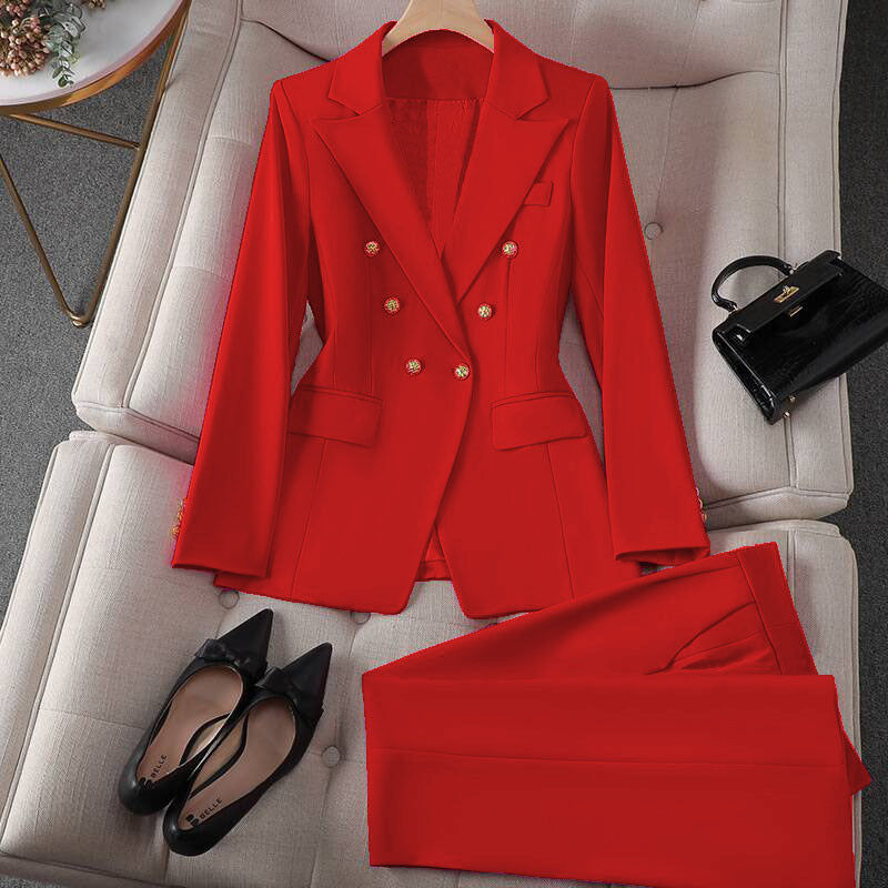 Damen Modischer Doppelreiher Blazer mit eleganten Details Echo Archiv