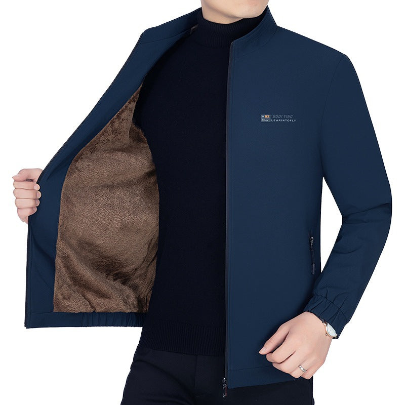 Herren Winddichte Softshell-Übergangsjacke mit wärmendem Teddyfutter – Taviero