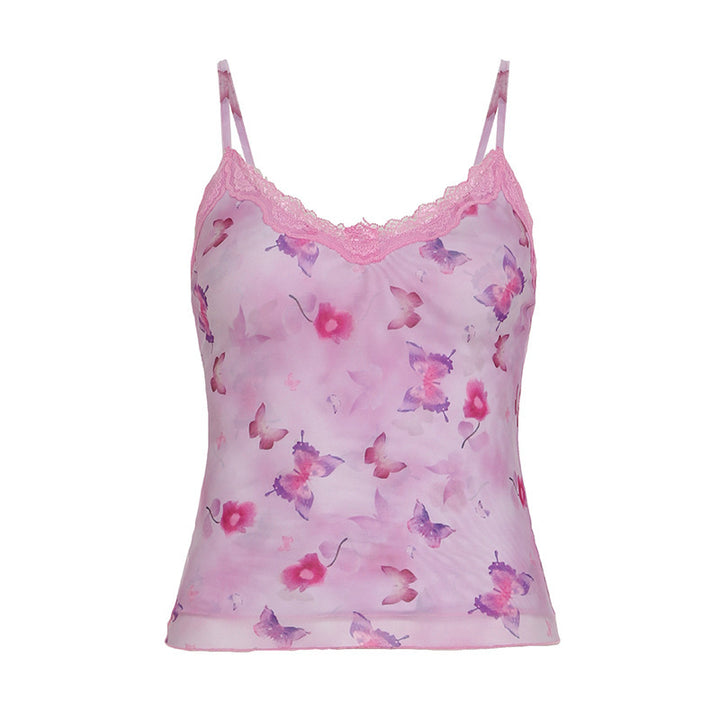 Damen Spitzenoberteil mit floralem Design Echo Archiv