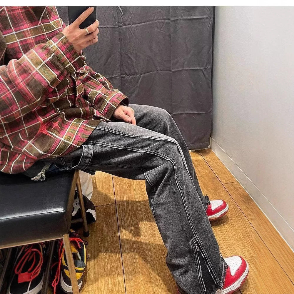 Herren Lässige Cargo-Jeans Echoarchiv