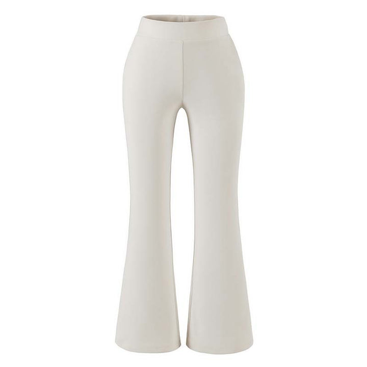 Damen Hochtaillierte Stretch-Schlaghose mit weitem ausgestelltem Saum Echoarchiv