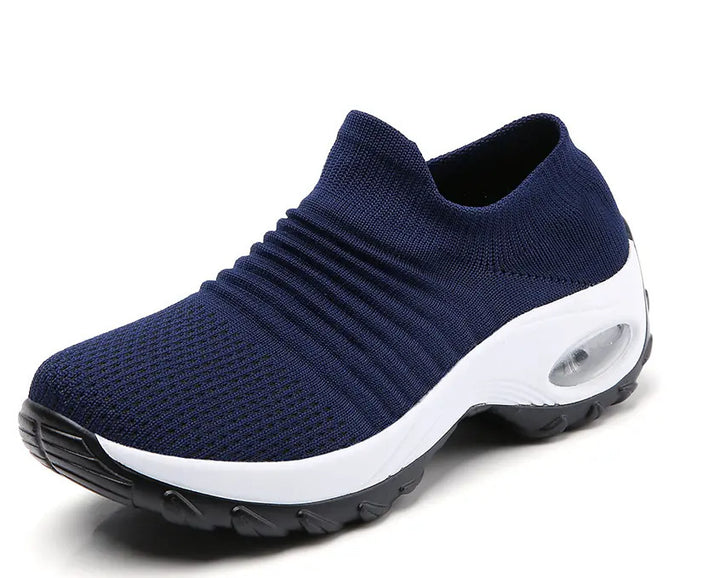 Damen gestrickter Slip-On Sportsneaker mit luftgepolsterter Zwischensohle Echo Archiv