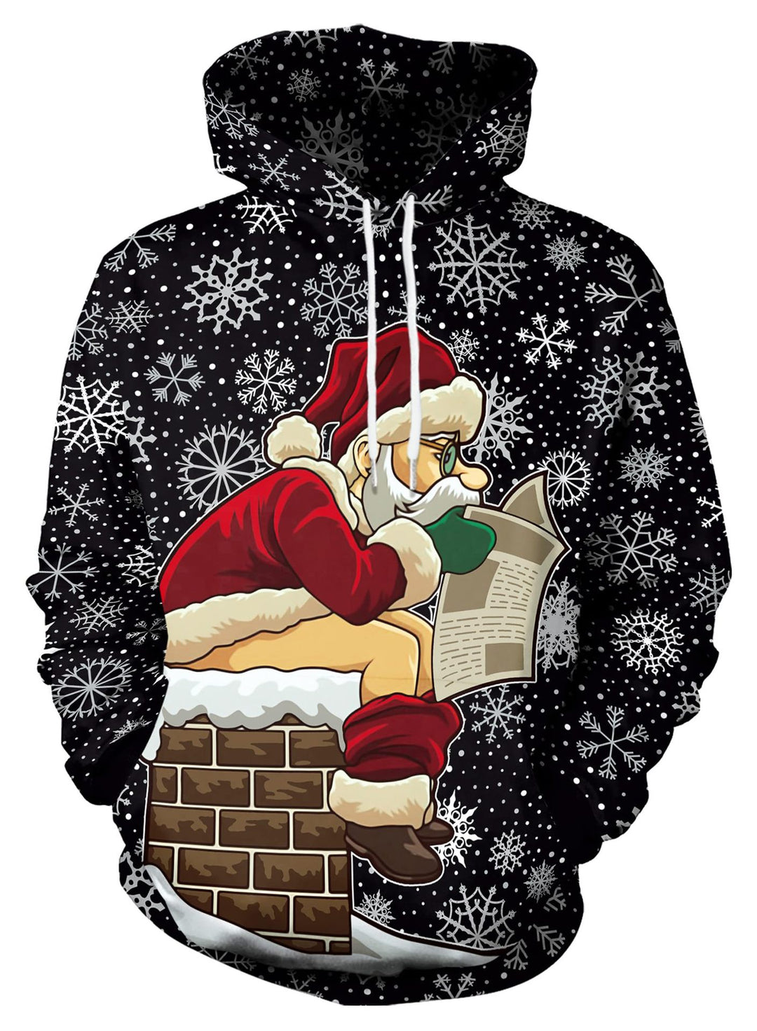 Damen Humorvoller Weihnachts-Kapuzenpullover Echoarchiv