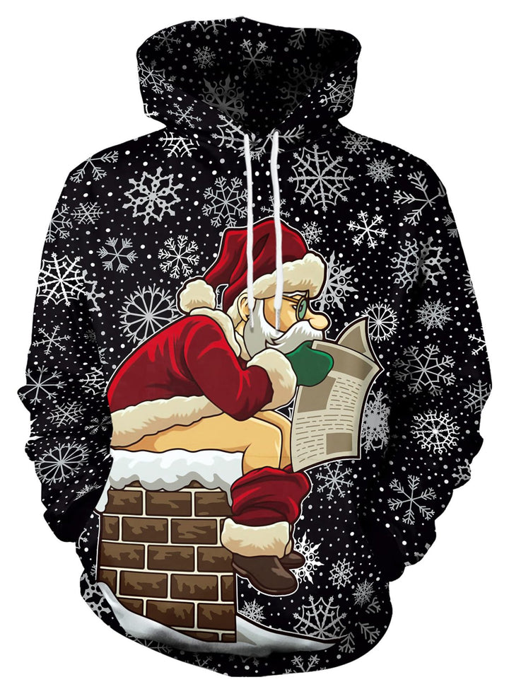 Damen Humorvoller Weihnachts-Kapuzenpullover Echoarchiv