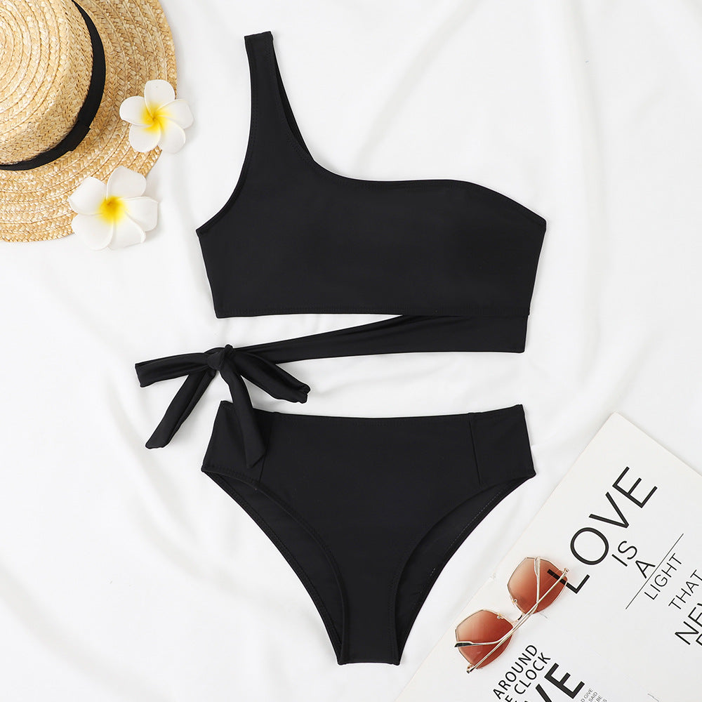 Damen Asymmetrischer Bikini mit verstellbarem Bindegurt Echo Archiv