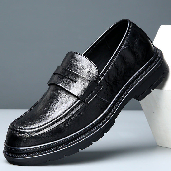 Herren Elegante Ledermokassins mit rutschfester Sohle Echoarchiv