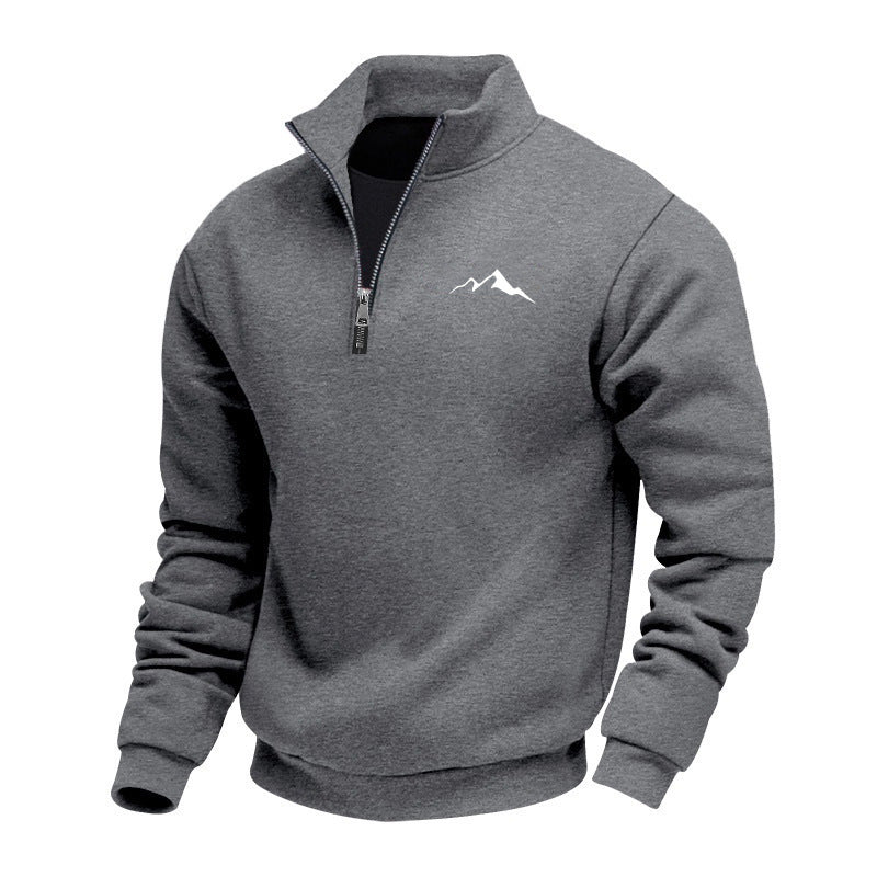 Herren Sweatshirt mit kurzem Reißverschluss Echoarchiv
