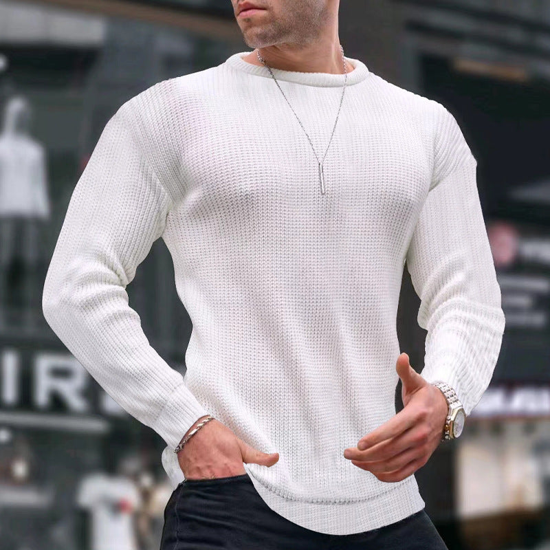 Herren Strickpullover mit strukturiertem Muster Echoarchiv