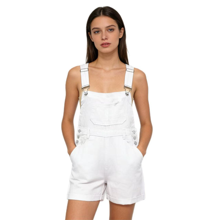 Damen Denim-Latzshorts mit modernen Details und praktischen Taschen Echo Archiv