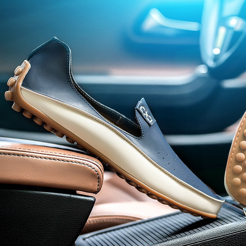 Damen eleganter Driving‑Mokassin mit weichem Lederlook, gepolstertem Komfortfußbett und profiliertem Noppenlaufsohle Echo Archiv