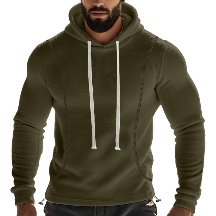 Herren lässiger Kapuzenpullover aus kuscheligem Fleece mit atmungsaktiven Einsätzen Echoarchiv