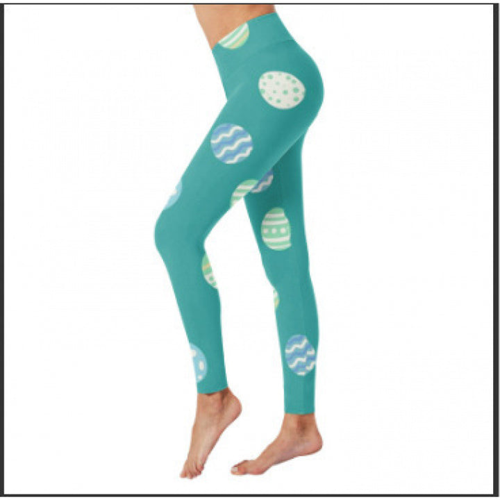 Damen Gemusterte Weihnachtsleggings Echoarchiv