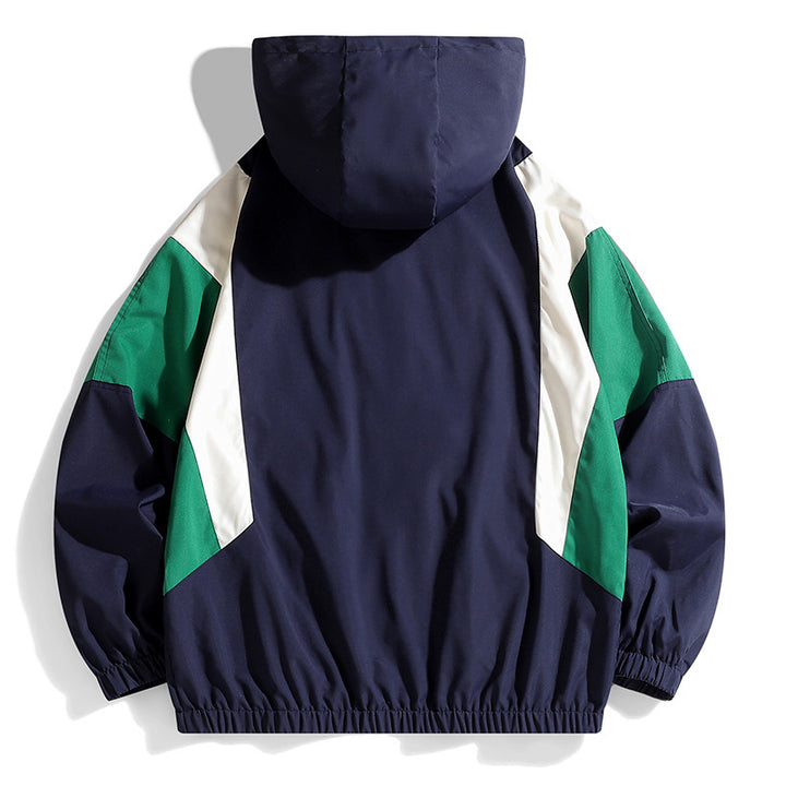 Herren Sportliche Windjacke mit Farbblockdesign Echo Archiv