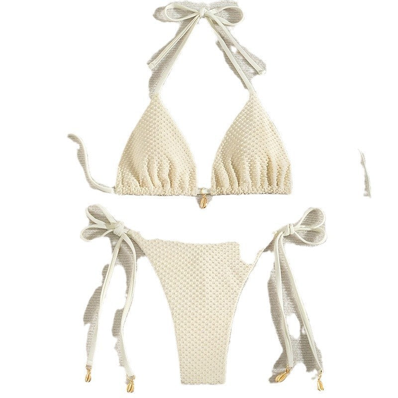 Damen Triangel-Bikini-Set mit strukturierter Oberfläche Echo Archiv