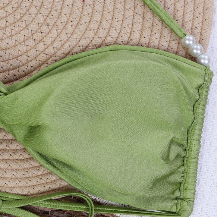 Damen Bandeau-Bikini mit eleganten Perlenschnüren Echo Archiv