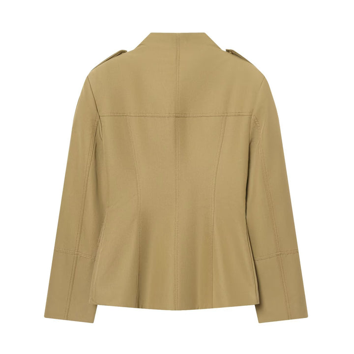 Damen Utility-Jacke mit Stehkragen, Pattentaschen und Schulterklappen Echo Archiv