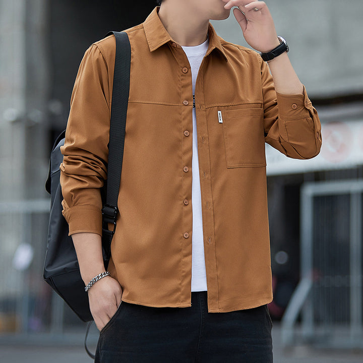 Herren lässige Overshirt-Jacke mit praktischen Taschen Echoarchiv