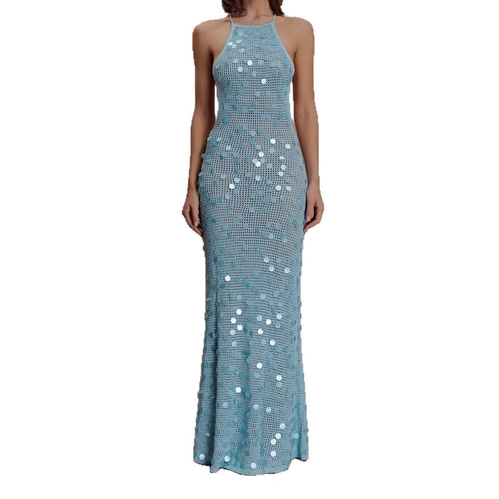 Damen Elegantes Maxikleid mit funkelnden Applikationen Echo Archiv