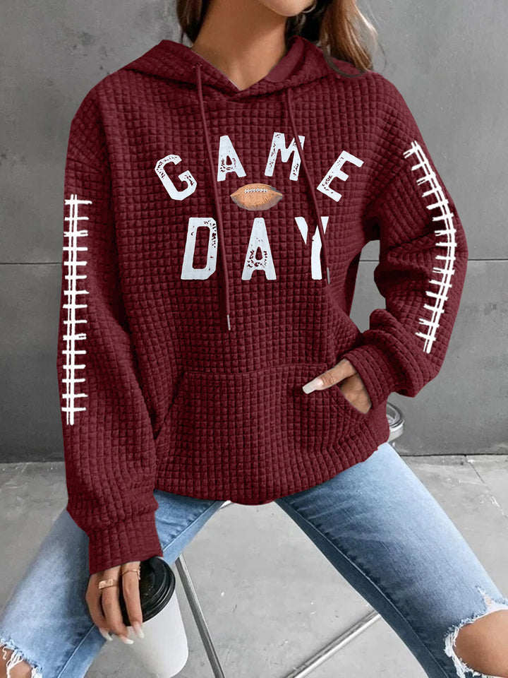 Damen Kapuzenpullover mit gesticktem Design Echo Archiv