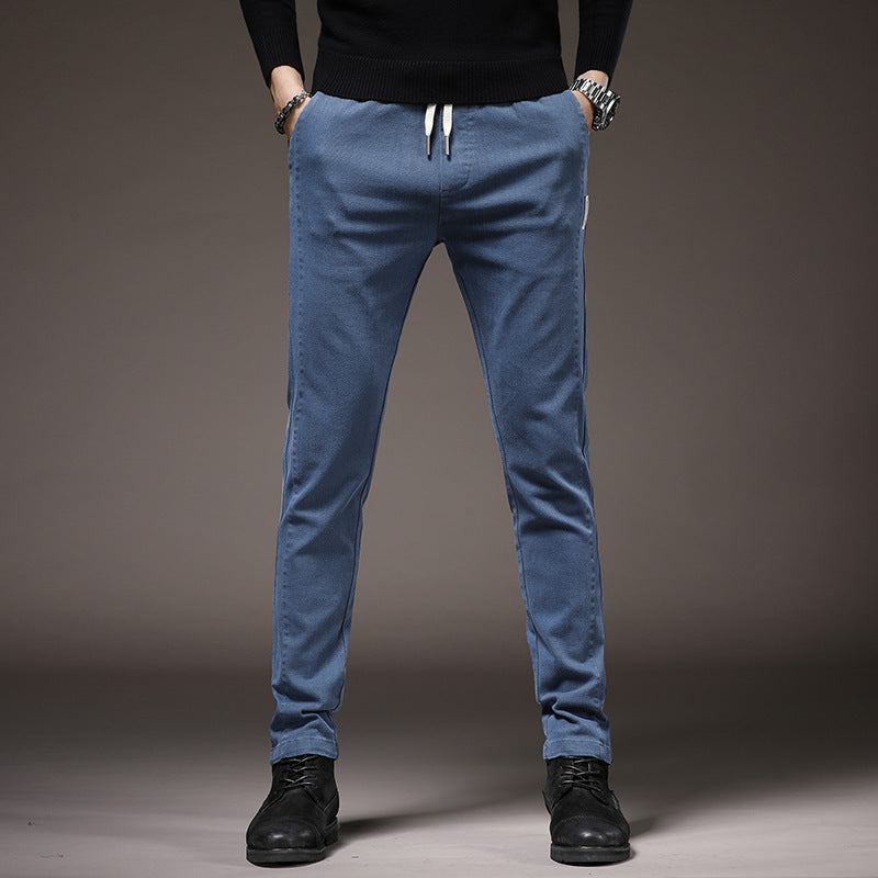 Herren bequeme Chino-Hosen mit elastischem Bund Echoarchiv