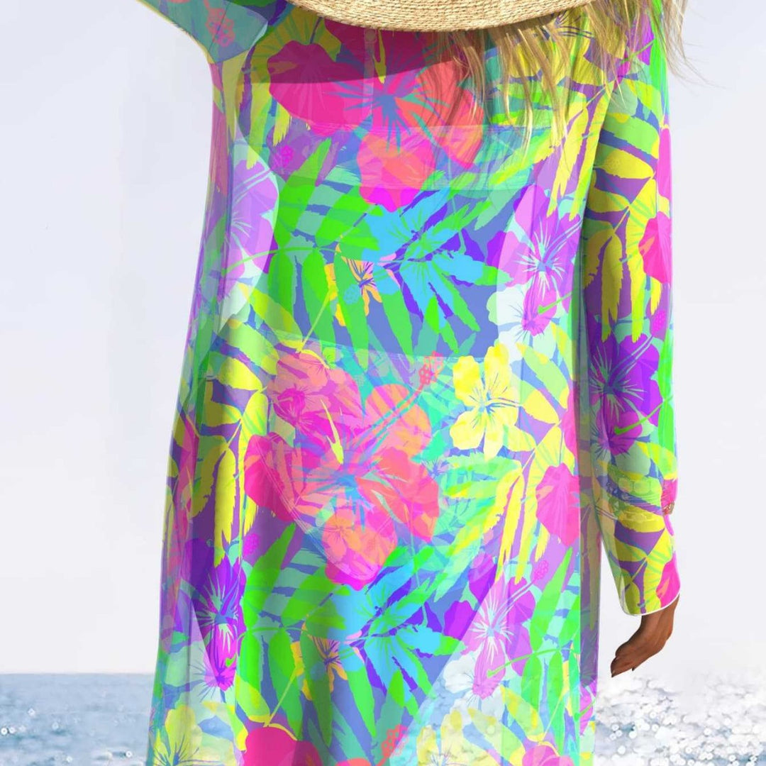 Damen Strandkleid mit floralem Muster Echo Archiv