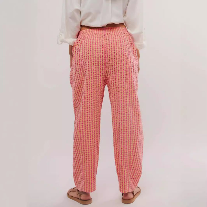 Damen Karierte Freizeithose Echo Archiv