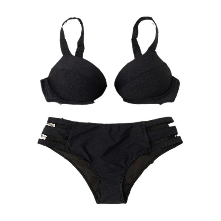 Damen High-Waist-Bikini mit Unterbruststütze und modernen Cut-Out-Details Echo Archiv