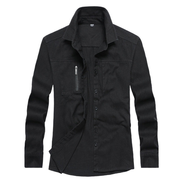 Herren Langarmshirt mit praktischen Taschen und modernem Schnitt Echoarchiv