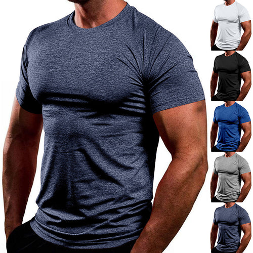 Herren Atmungsaktives Fitness-T-Shirt aus leichtem Stoff mit körperbetontem Schnitt Echoarchiv