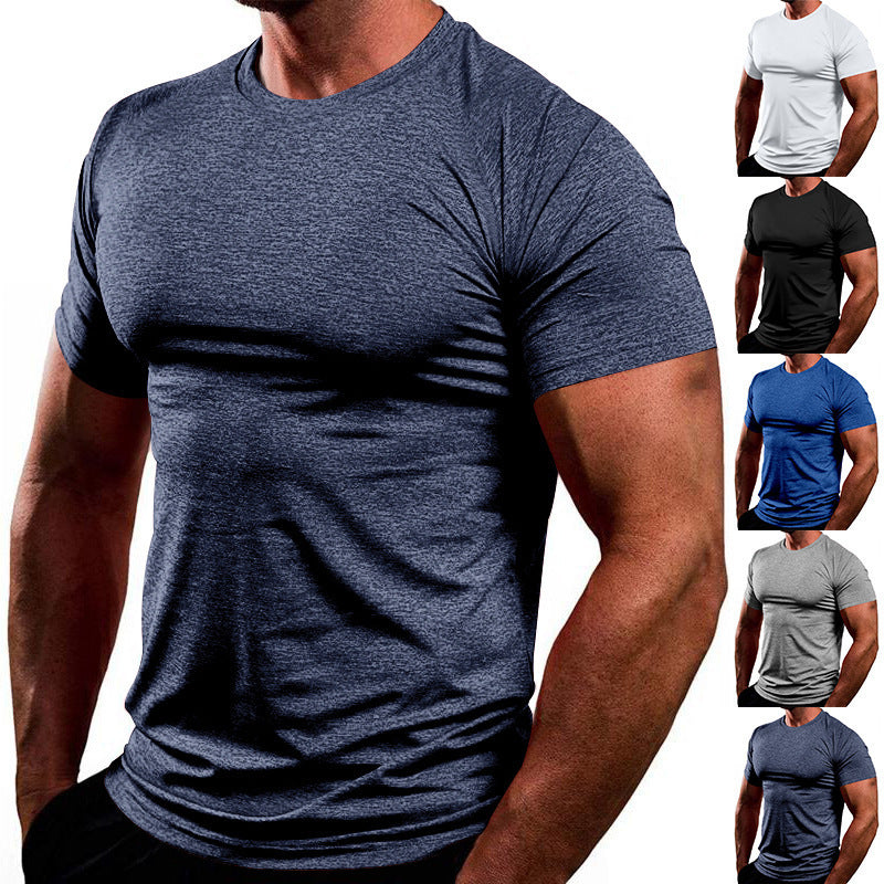 Herren Atmungsaktives Fitness-T-Shirt aus leichtem Stoff mit körperbetontem Schnitt Echoarchiv