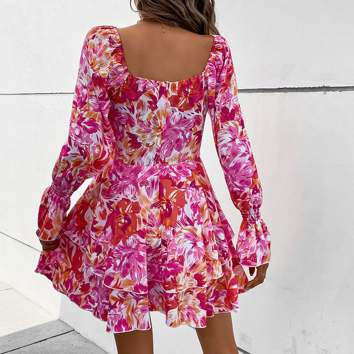 Damen Verspieltes Blümchenkleid mit Rüschen Echo Archiv