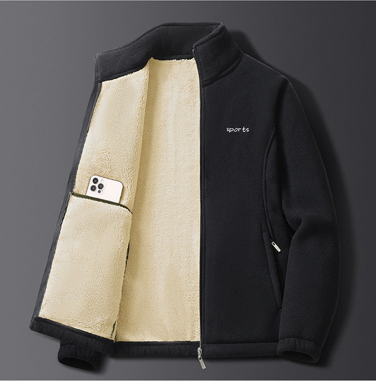 Herren Fleecejacke mit kuscheligem Innenfutter Echoarchiv